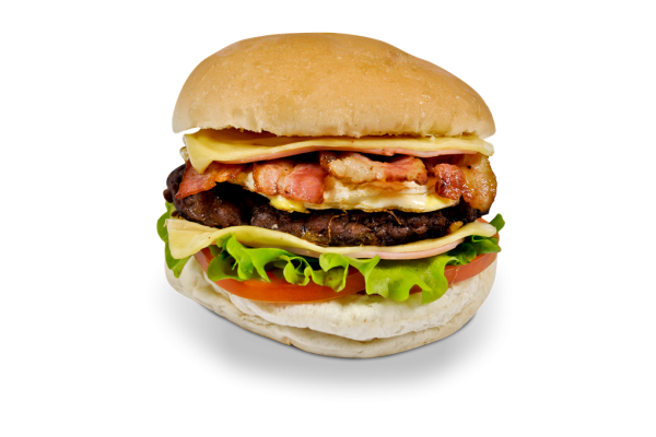 X filé bacon egg