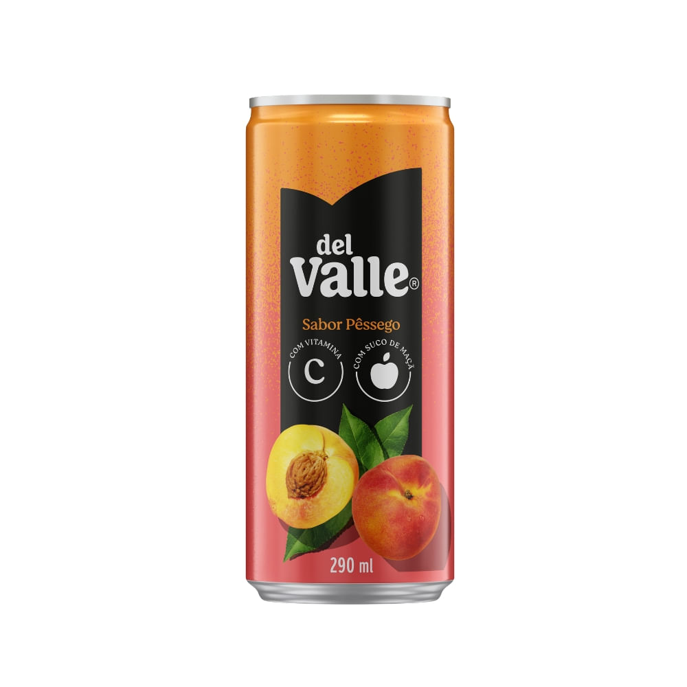 Del valle sabor pêssego latinha 190ml