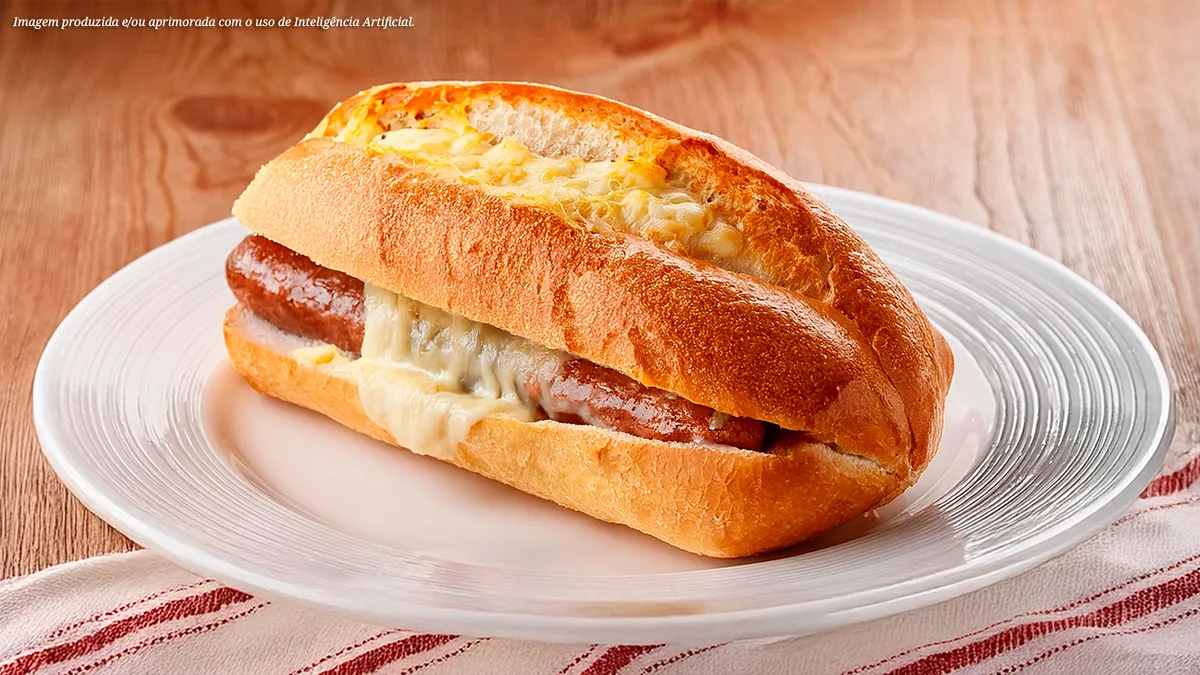Pão com linguiça 