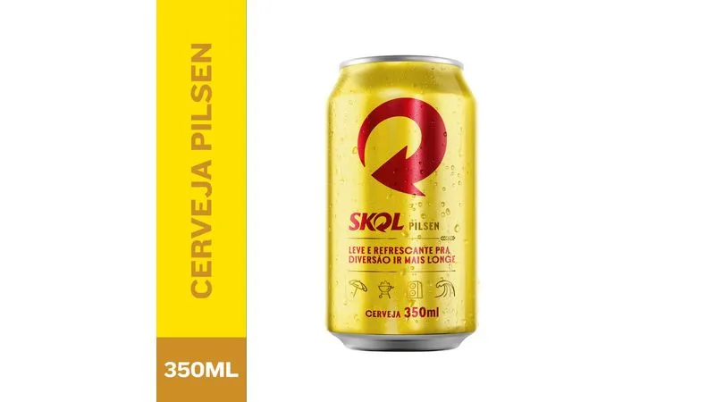 Cerveja Skol Lata 350ml