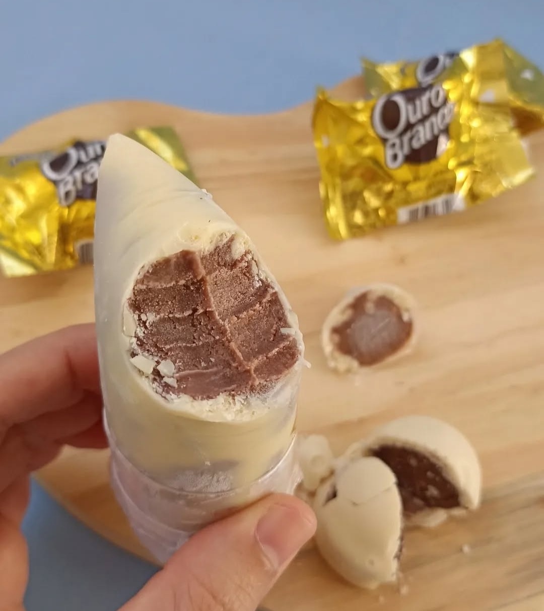 Geladinho Gourmet Ninho com Ouro Branco 