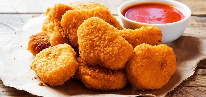 Porções de nuggest