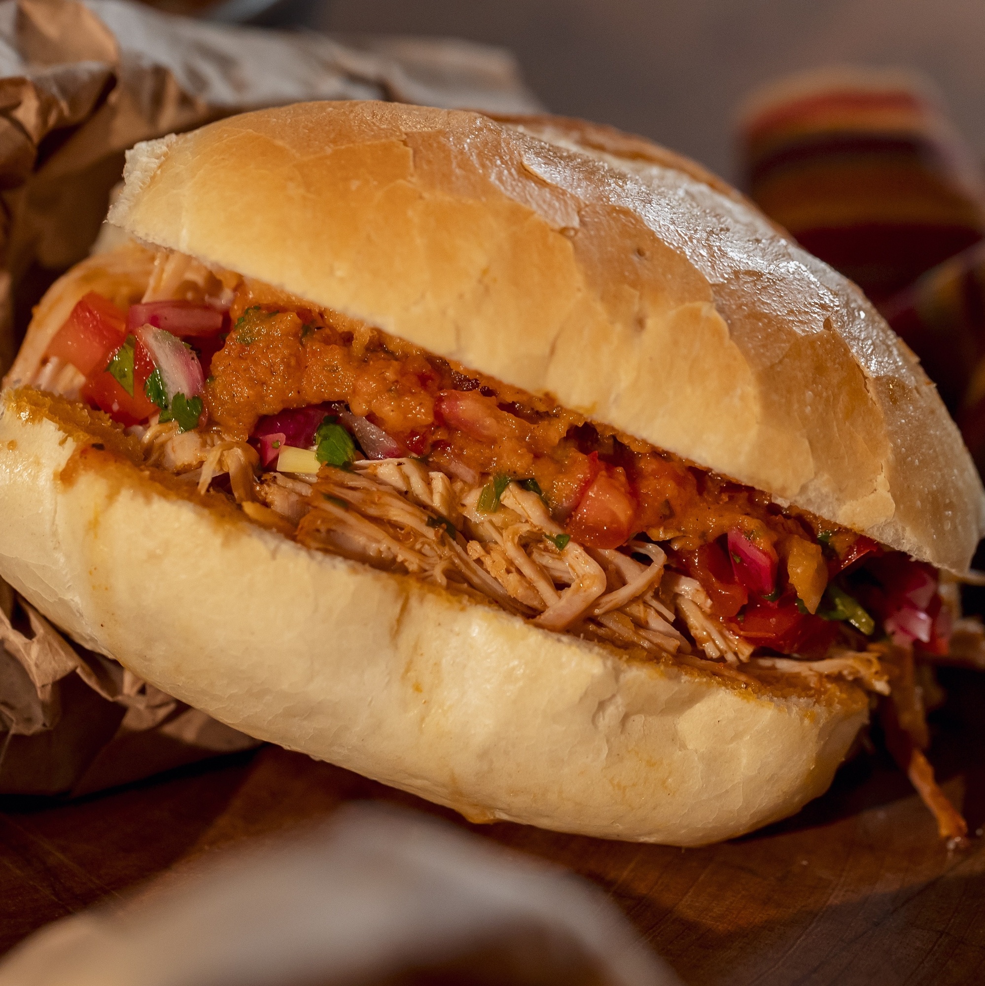 Pão com pernil 