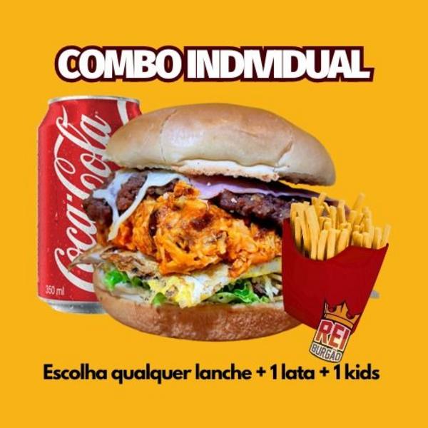 Combo Peão (1 lanche + 1 batata 200 gramas + coca lata)
