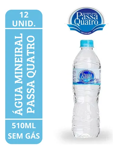 Água Mineral sem Gás Passa Quatro Garrafa 510ml