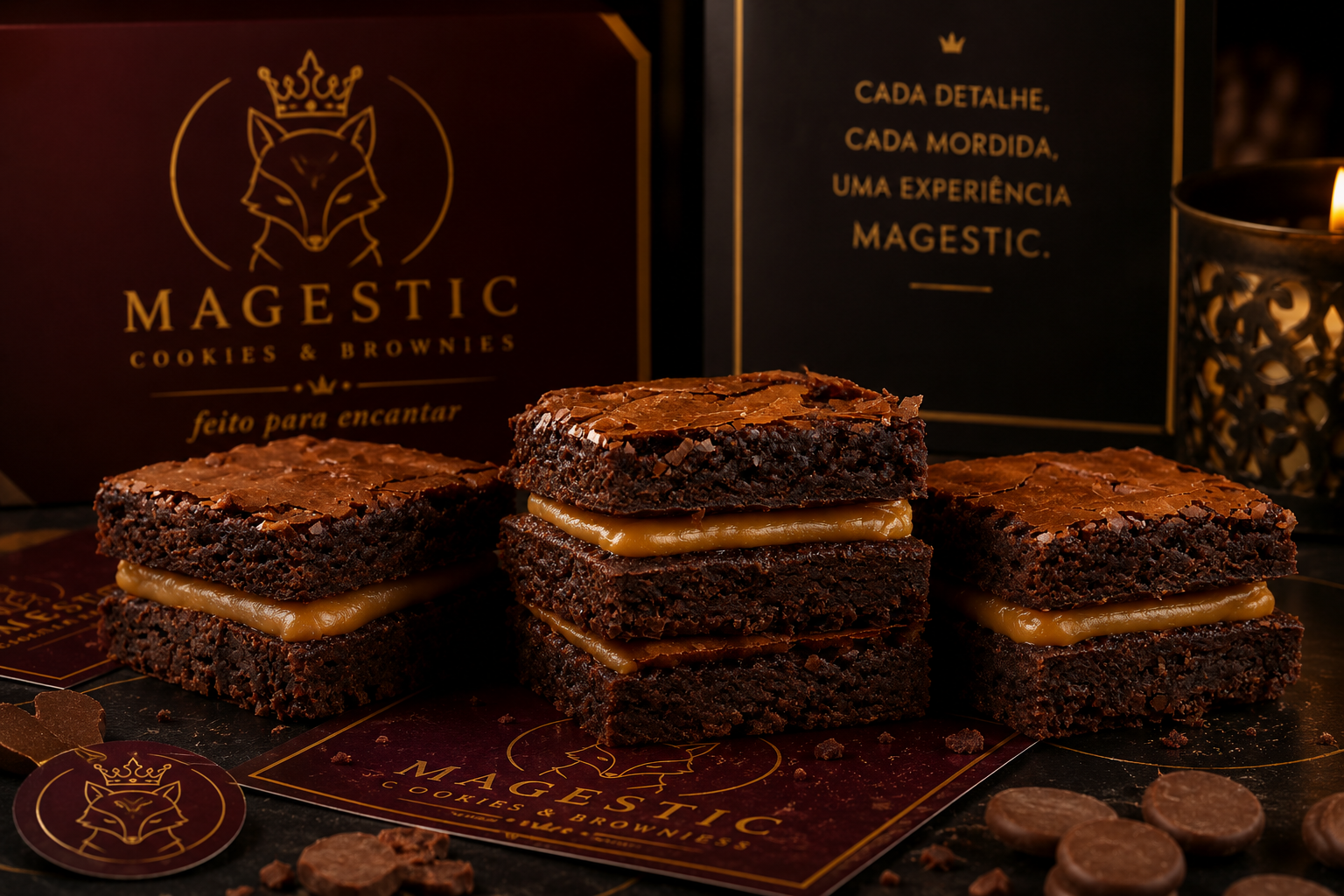 Pack com 03 Brownies