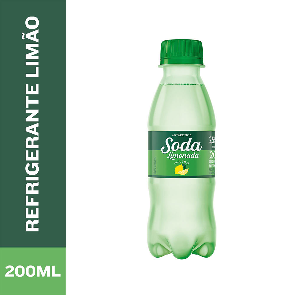 Refrigerante Limonada Soda Antarctica 200ml