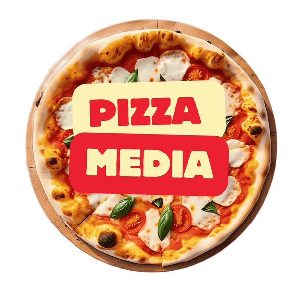 Pizza Media (broto) quatro fatias.