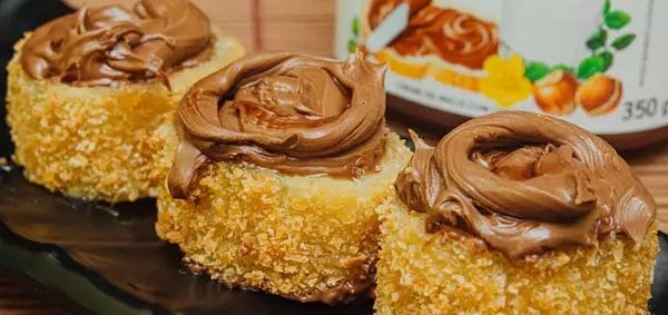 Hot holl de banana c/ chocolate