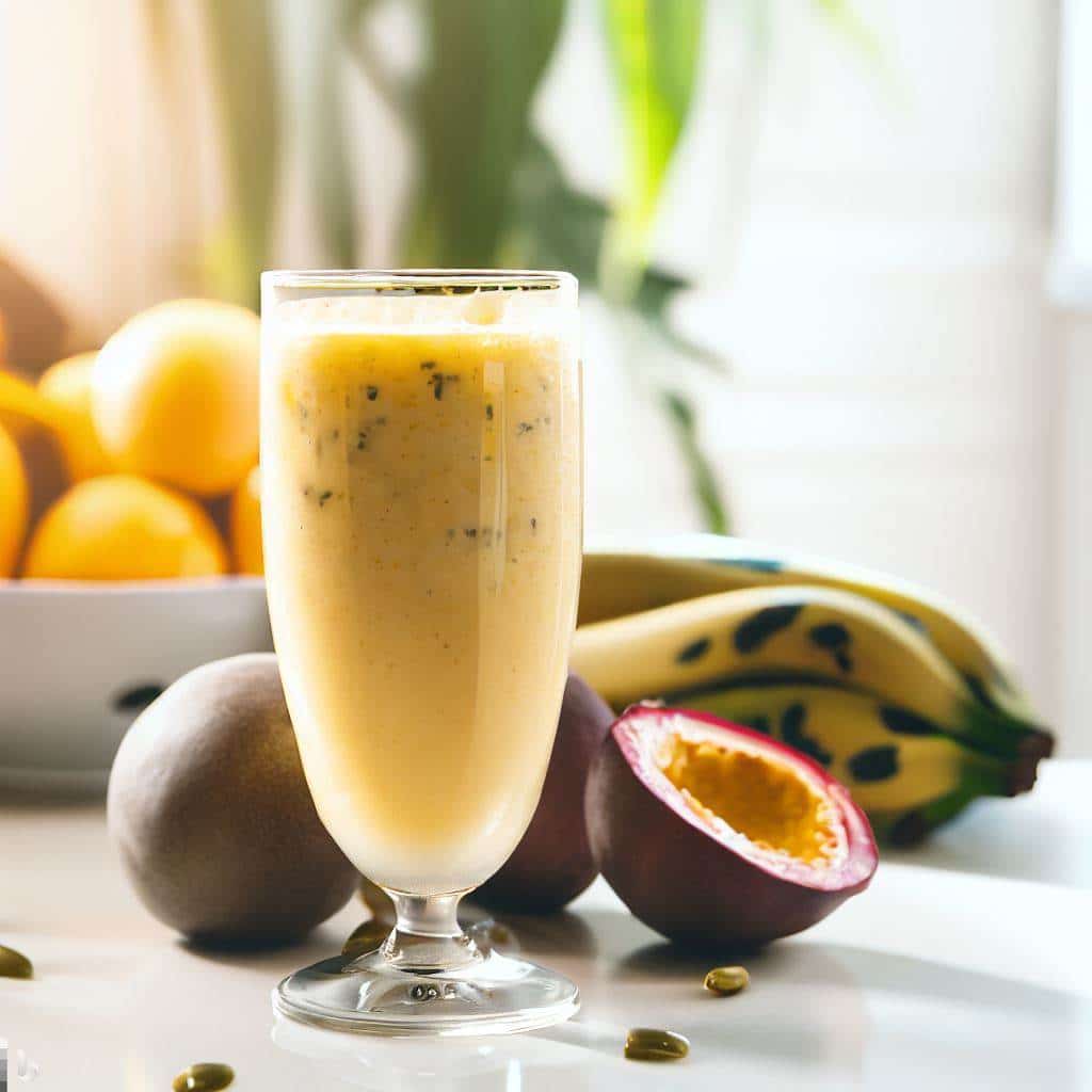 Suco de Maracujá com leite