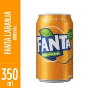 Fanta laranja latinha 350ml