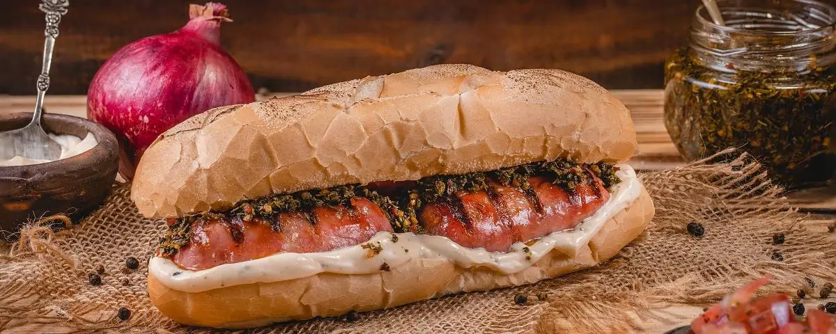 Pão c/  linguiça tradicional 