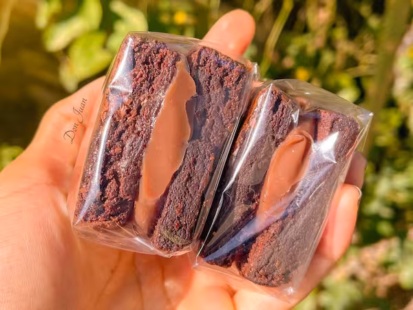 Brownie Sanduíche de Nutella