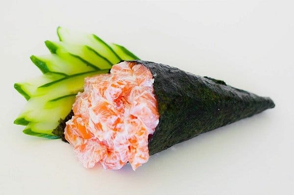 Temaki salmão cream cheese