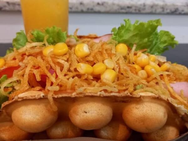 Bubble Waffle - Peito de Peru