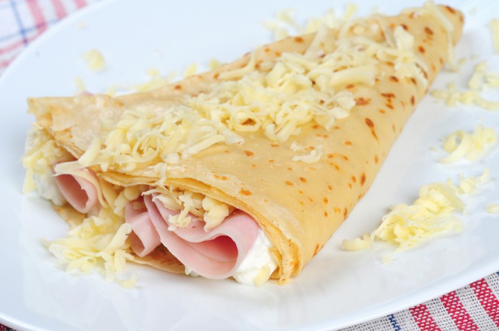 Crepe de Presunto e Queijo