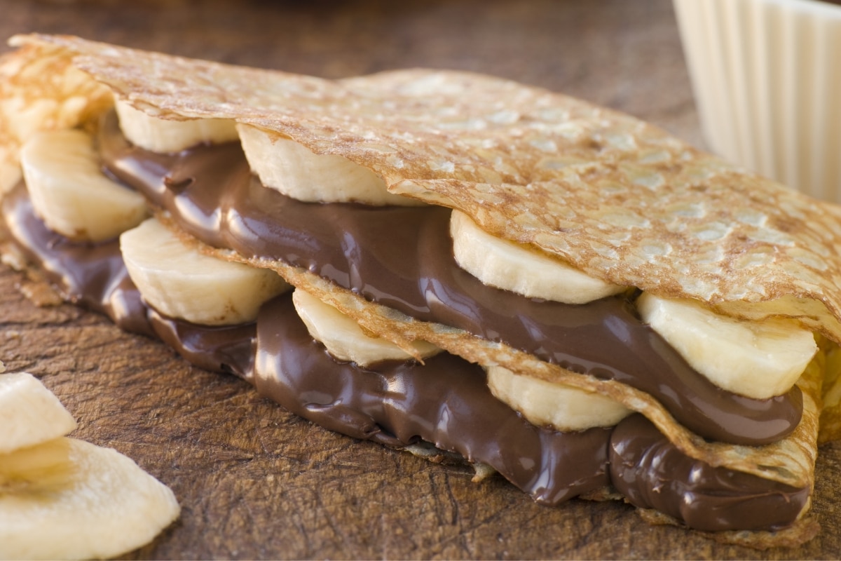 Crepe de Banana com Nutella