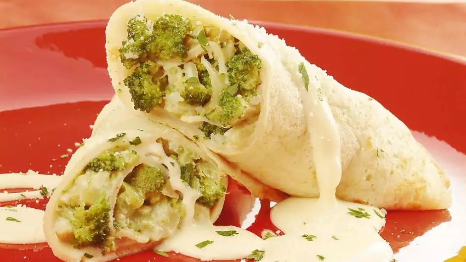 Crepe de Brócolis c/ palmito