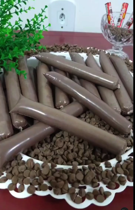 Geladinho de chocolate